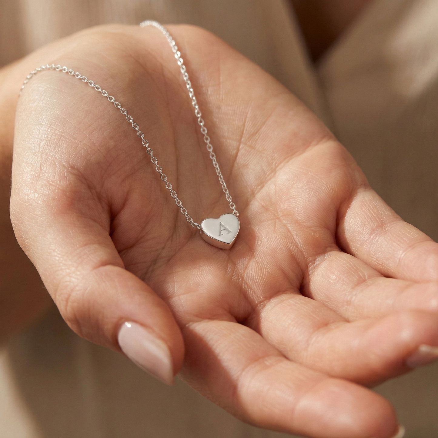 Initial Heart Necklace