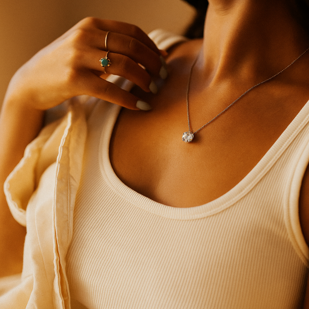 שרשרת מואיסנייט קלאסית