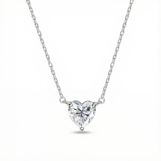 Heart Moissanite Necklace
