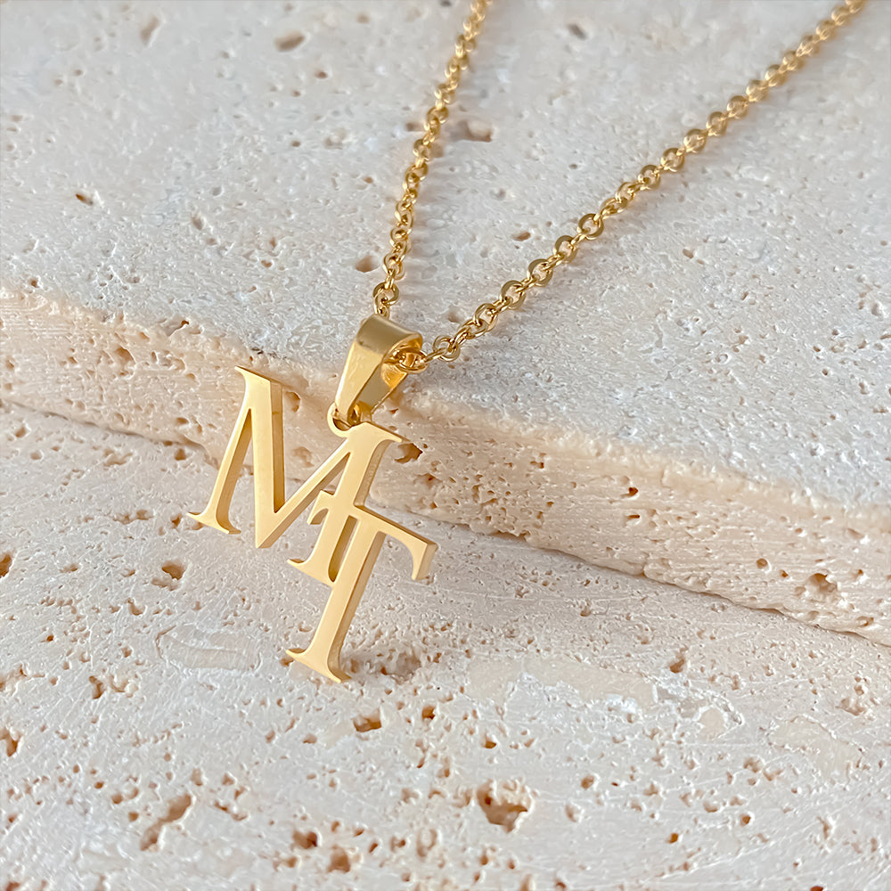Double Letter Necklace