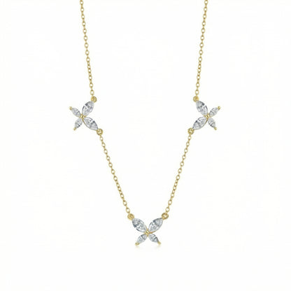 Butterflies Moissanite Necklace