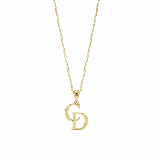 Double Letter Necklace