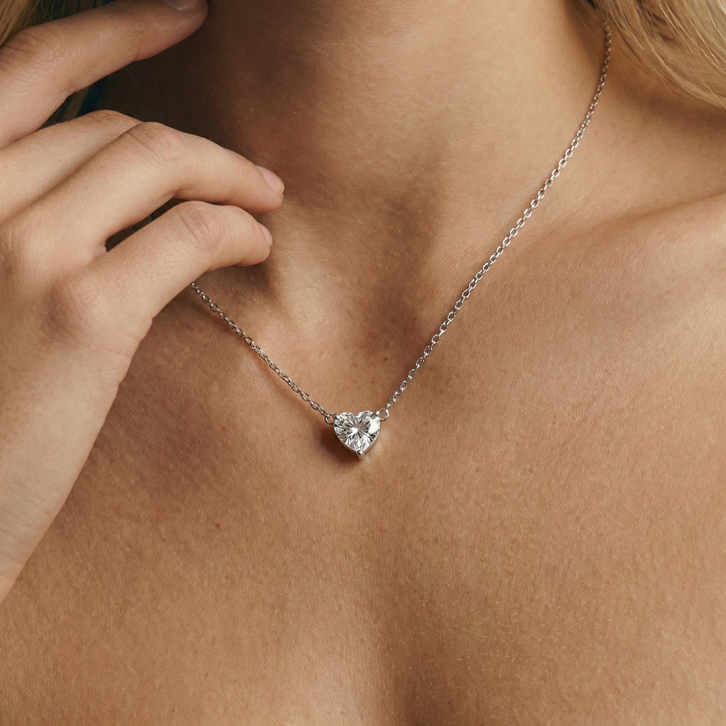 Heart Moissanite Necklace