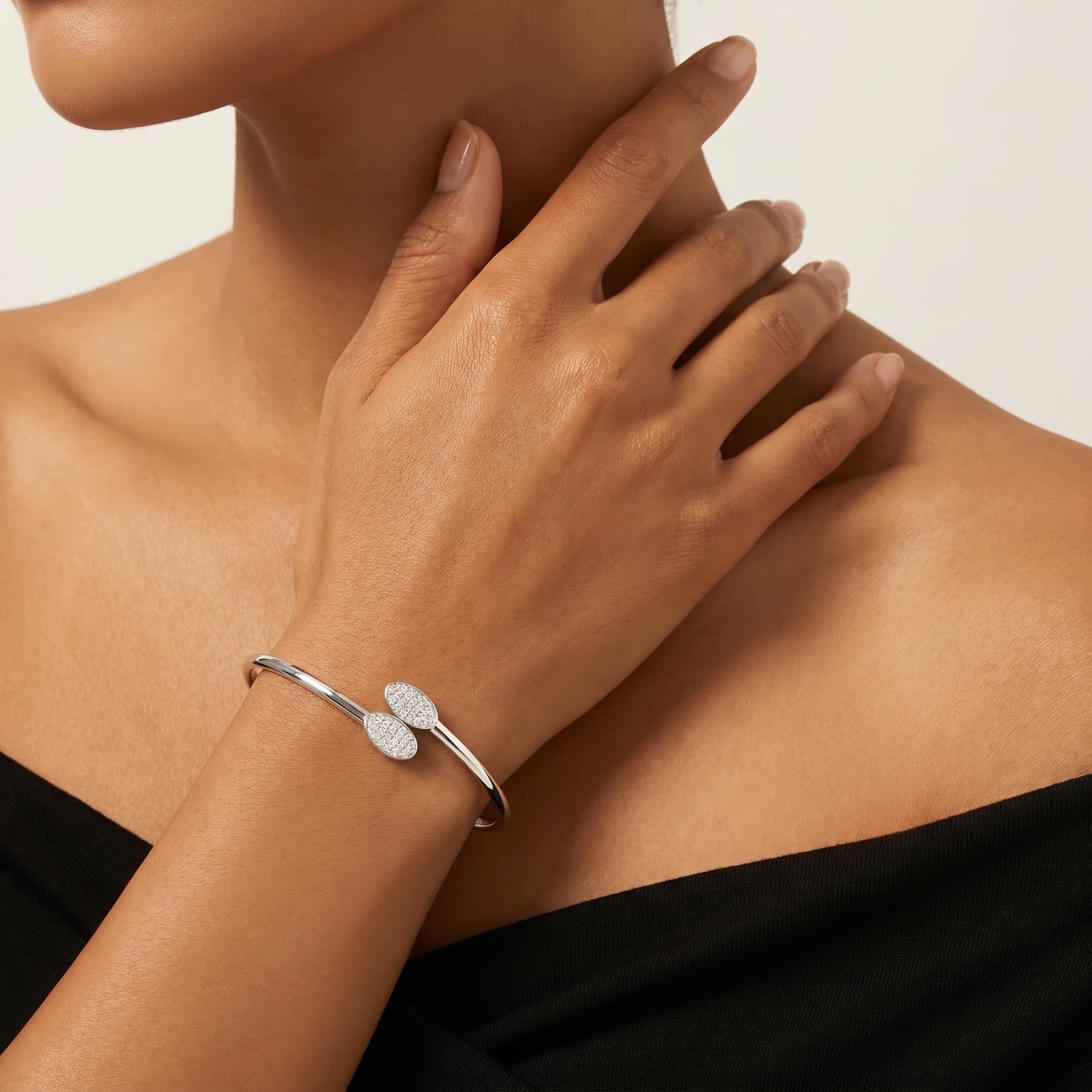 Bypass Moissanite Bracelet
