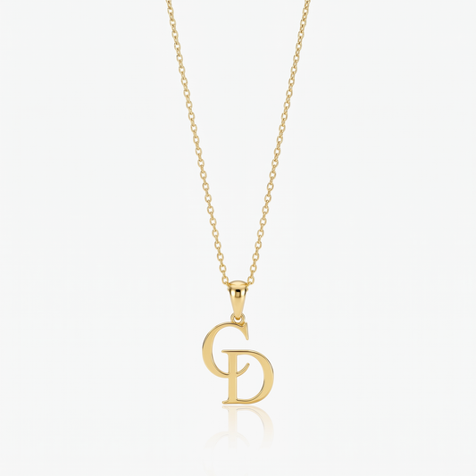 Double Letter Necklace
